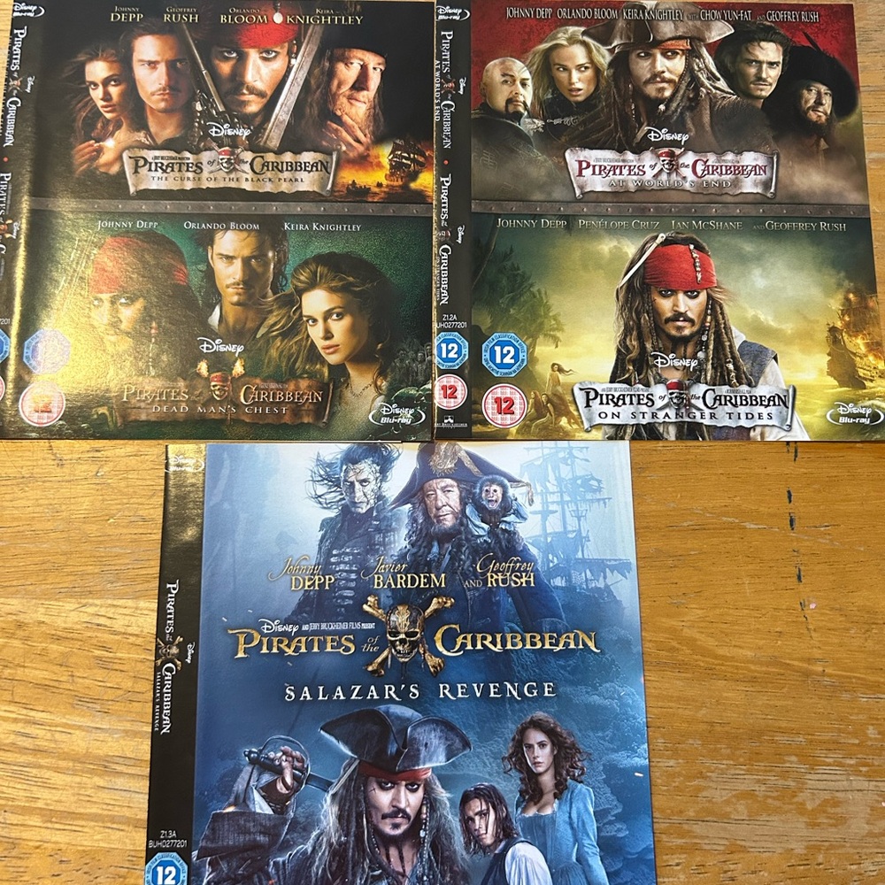 Pirates of the Caribbean Full Set Blu-ray